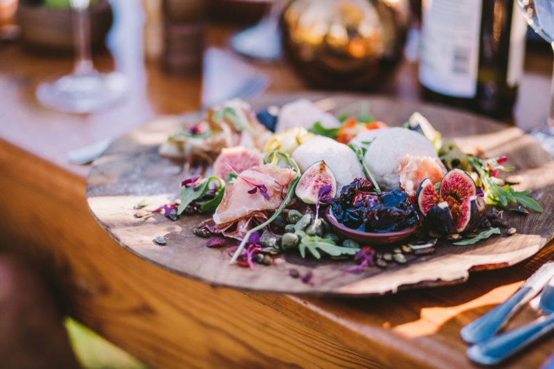 quality produce and final plate