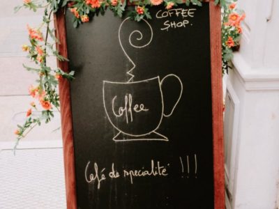 pexels-matreding-12384918 Chalkboard menu displayed outside a café, highlighting a simplified restaurant menu concept.